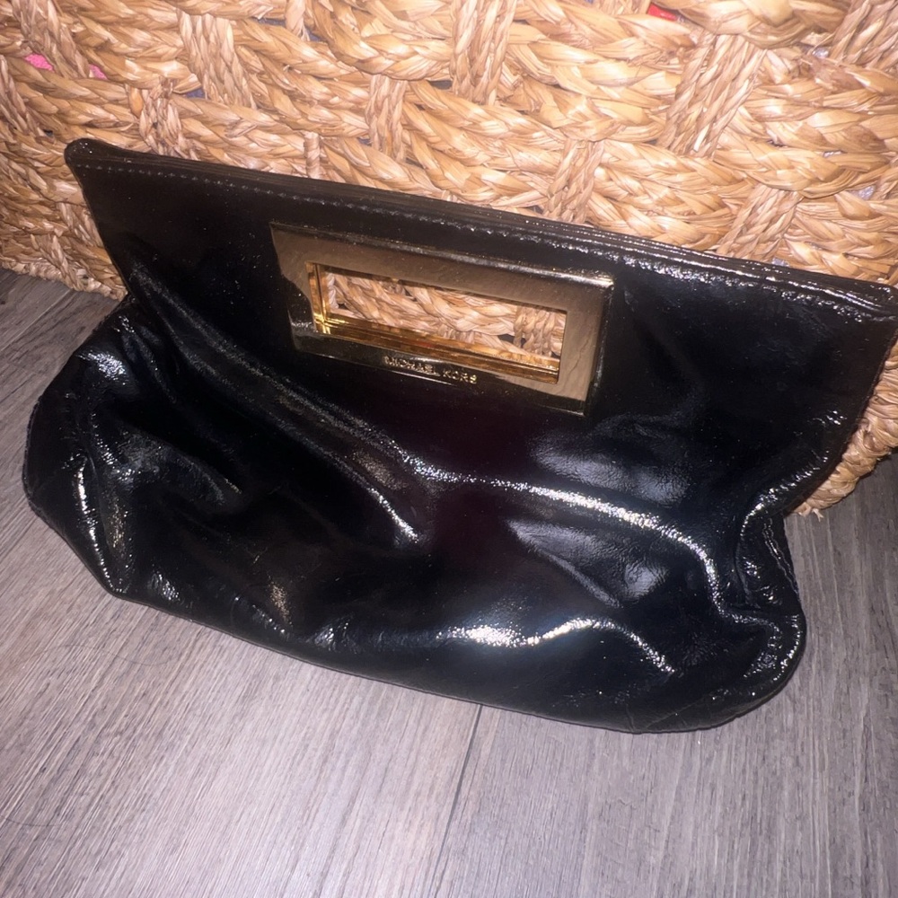 Brahmin Black Clutch Sleek Design Evening Essential